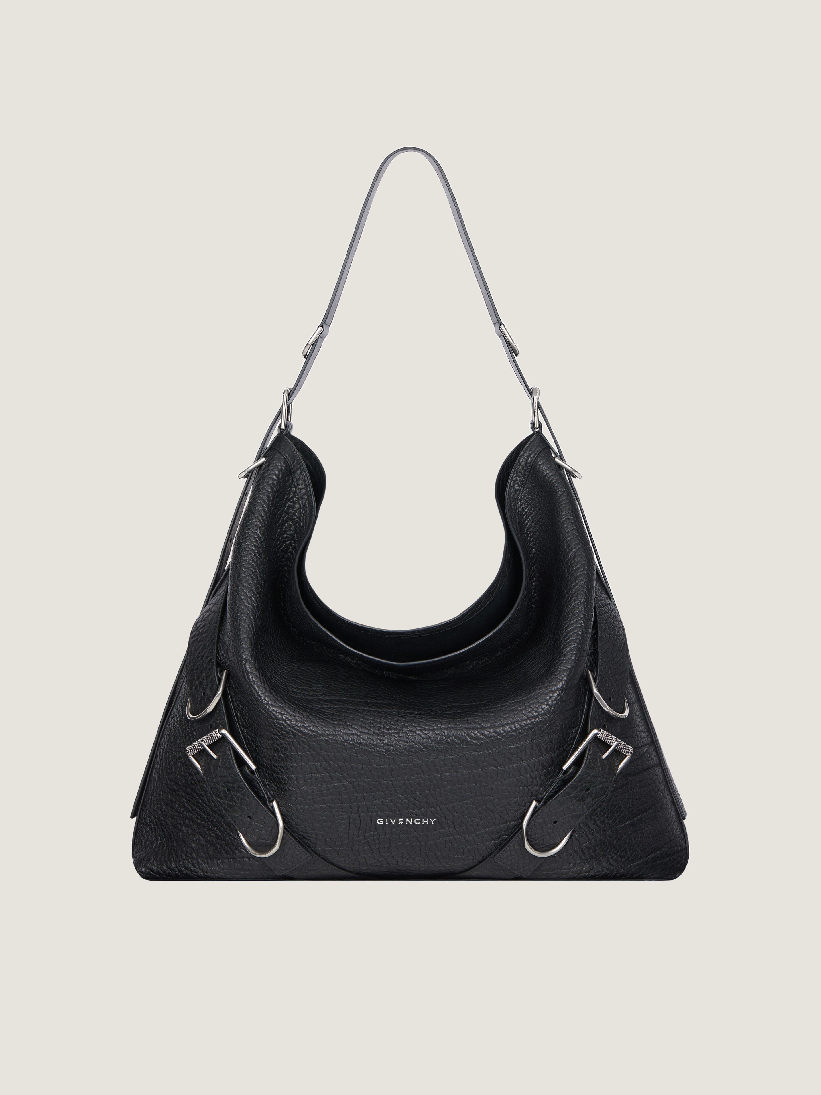 Large Voyou bag in grained leather